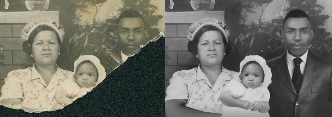 torn photograph missing pieces chattanooga photo restoration