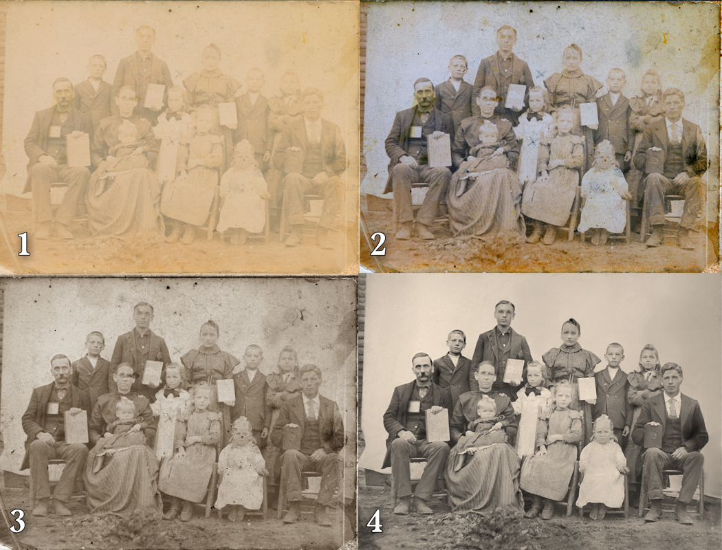 old vintage photo group portrait early 20th century