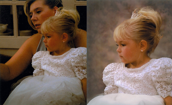 little girl portrait professional chattanooga photo restoration